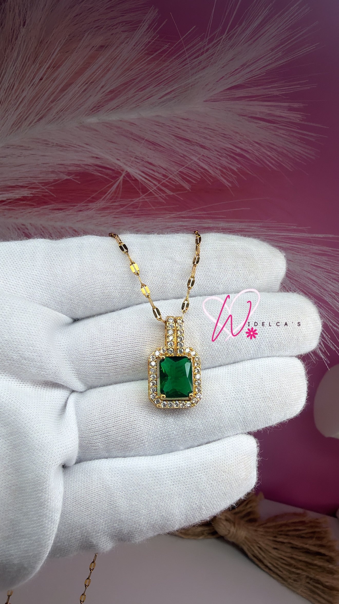 Necklace Diamante Verde