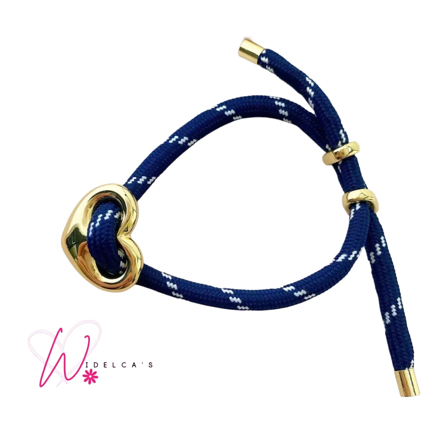 Pulsera Soga Corazon Marino