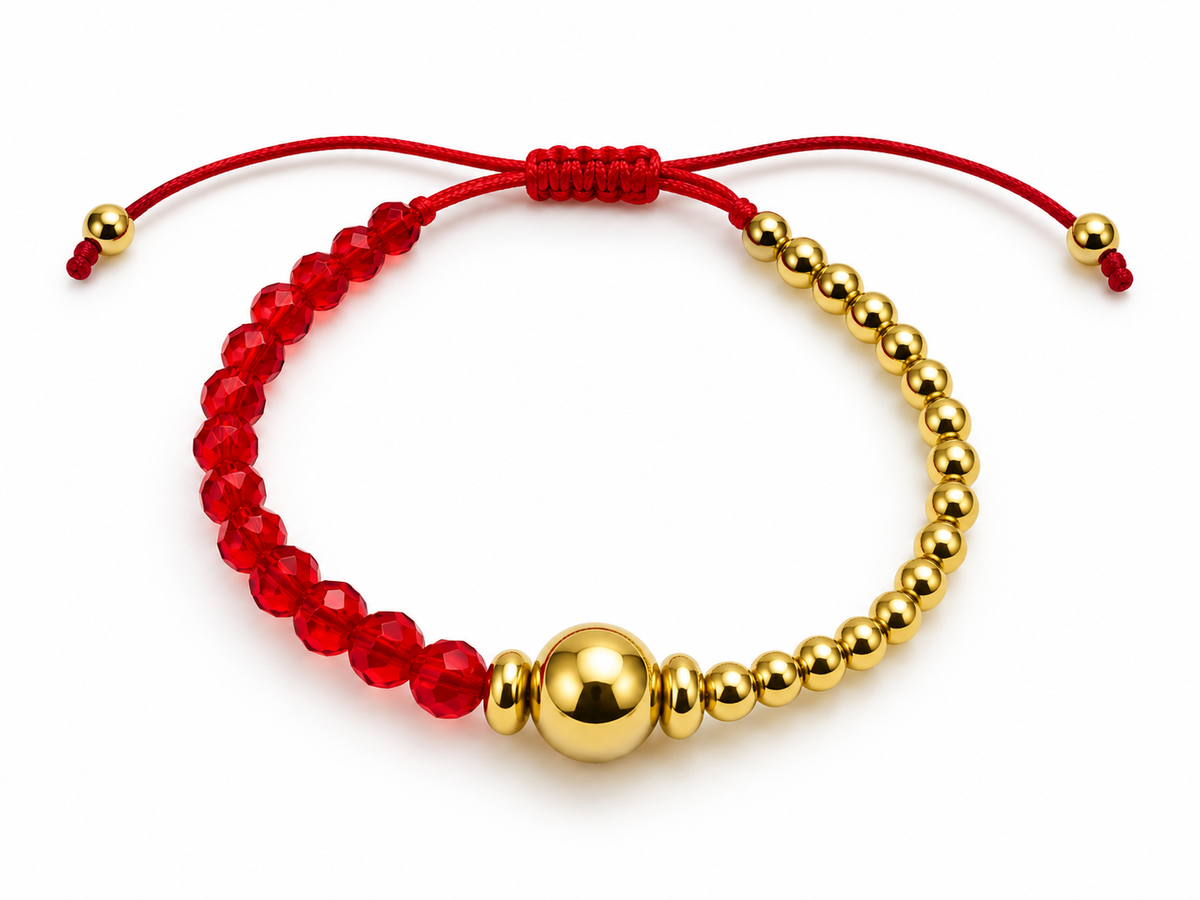 Pulsera Hilo Rose Roja