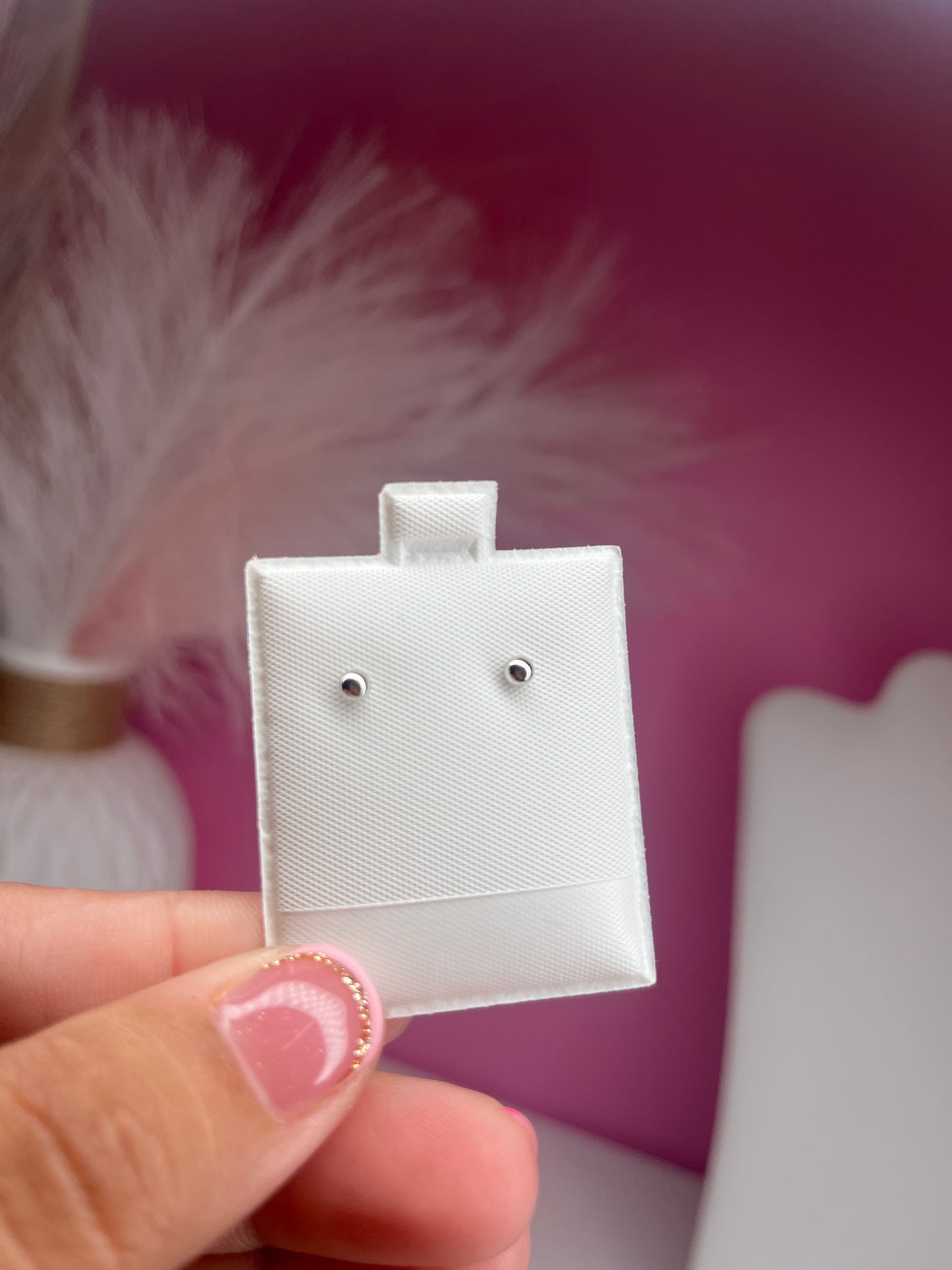 Arete Bolita Pequeña Plata