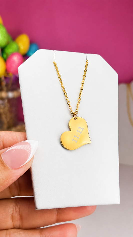 Necklace 11:11 Corazon
