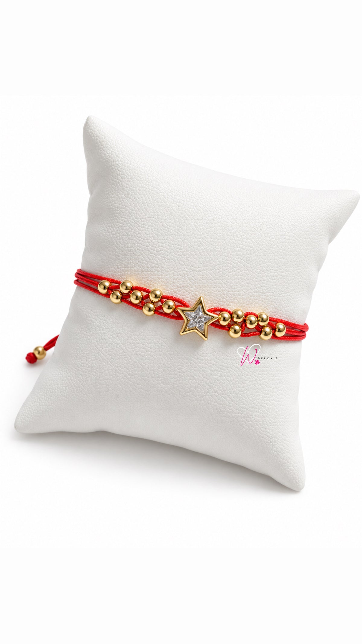 Pulsera Hilo Estrella Roja