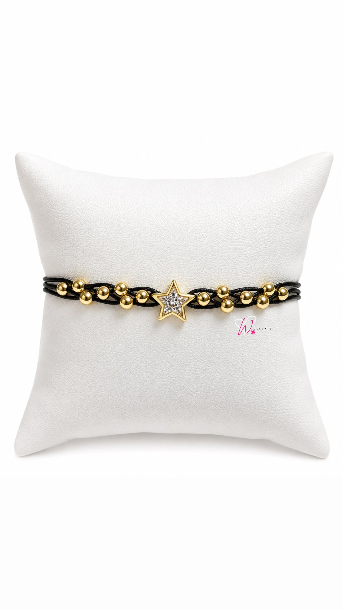 Pulsera Hilo Estrella Negra