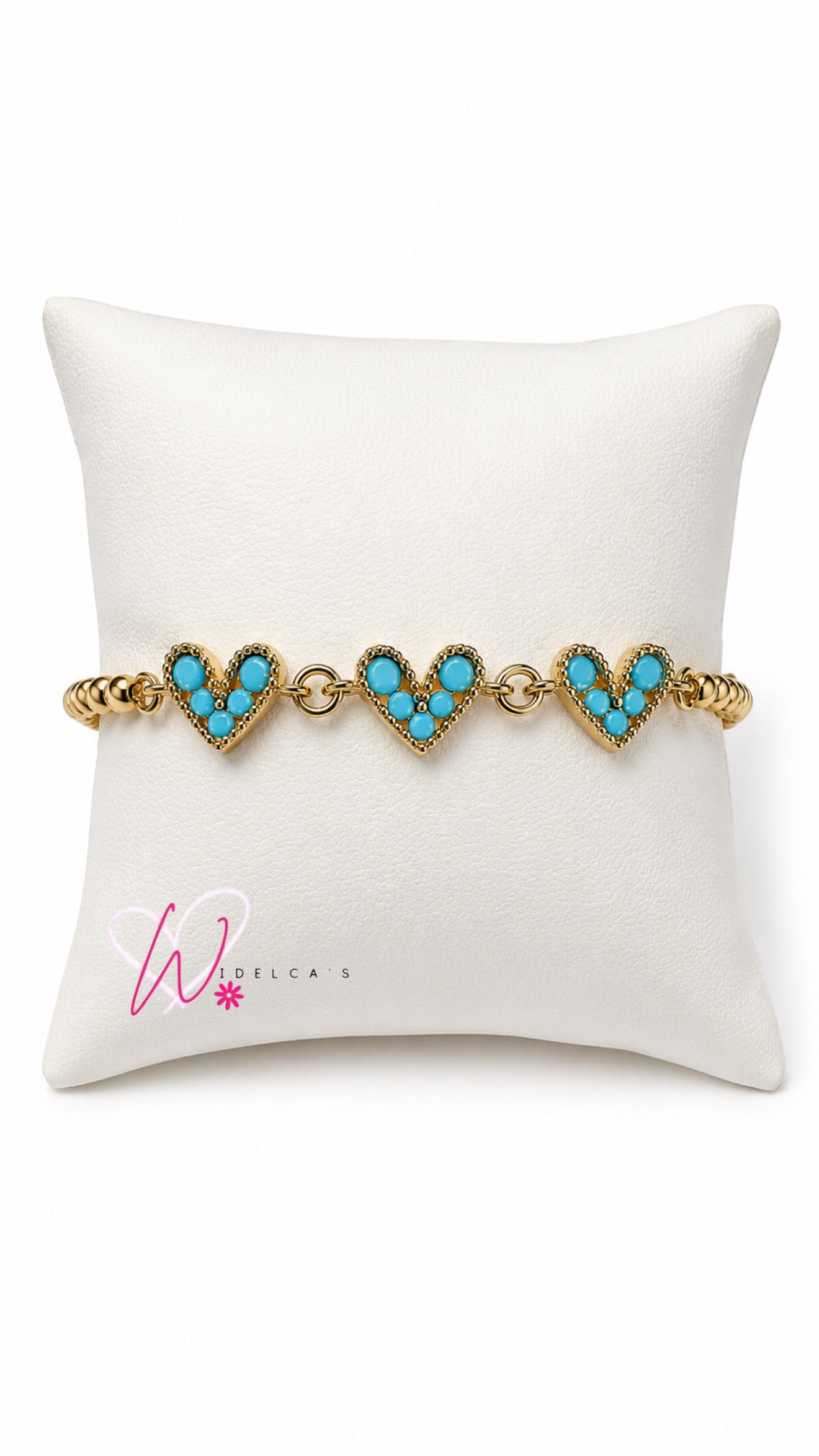Pulsera Corazón Baby Blue