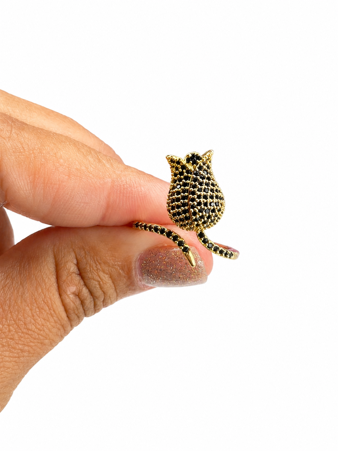 Sortija Tulipán black