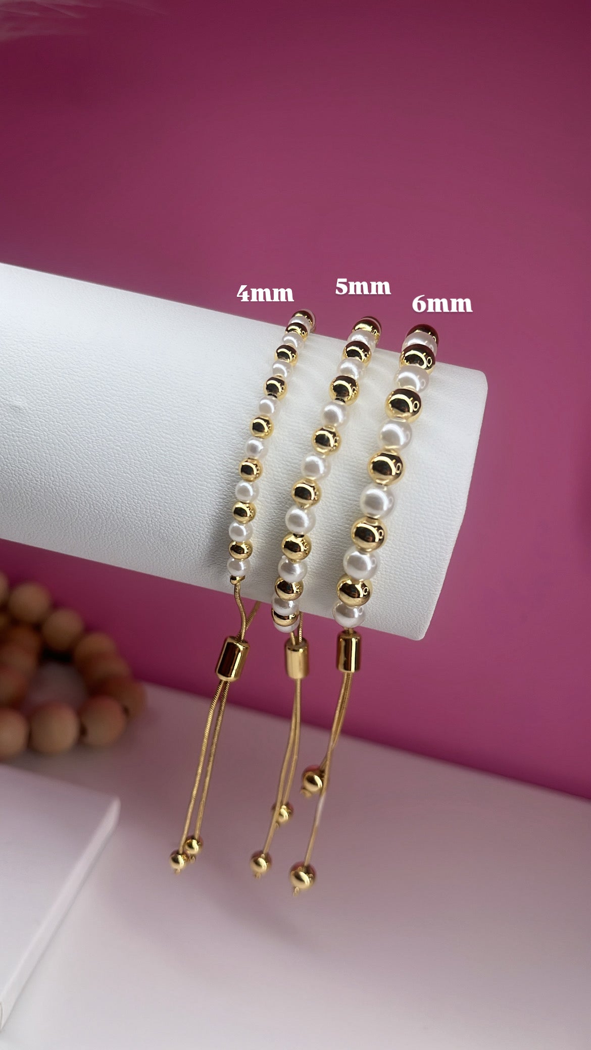 Bracelets Oro y Perla