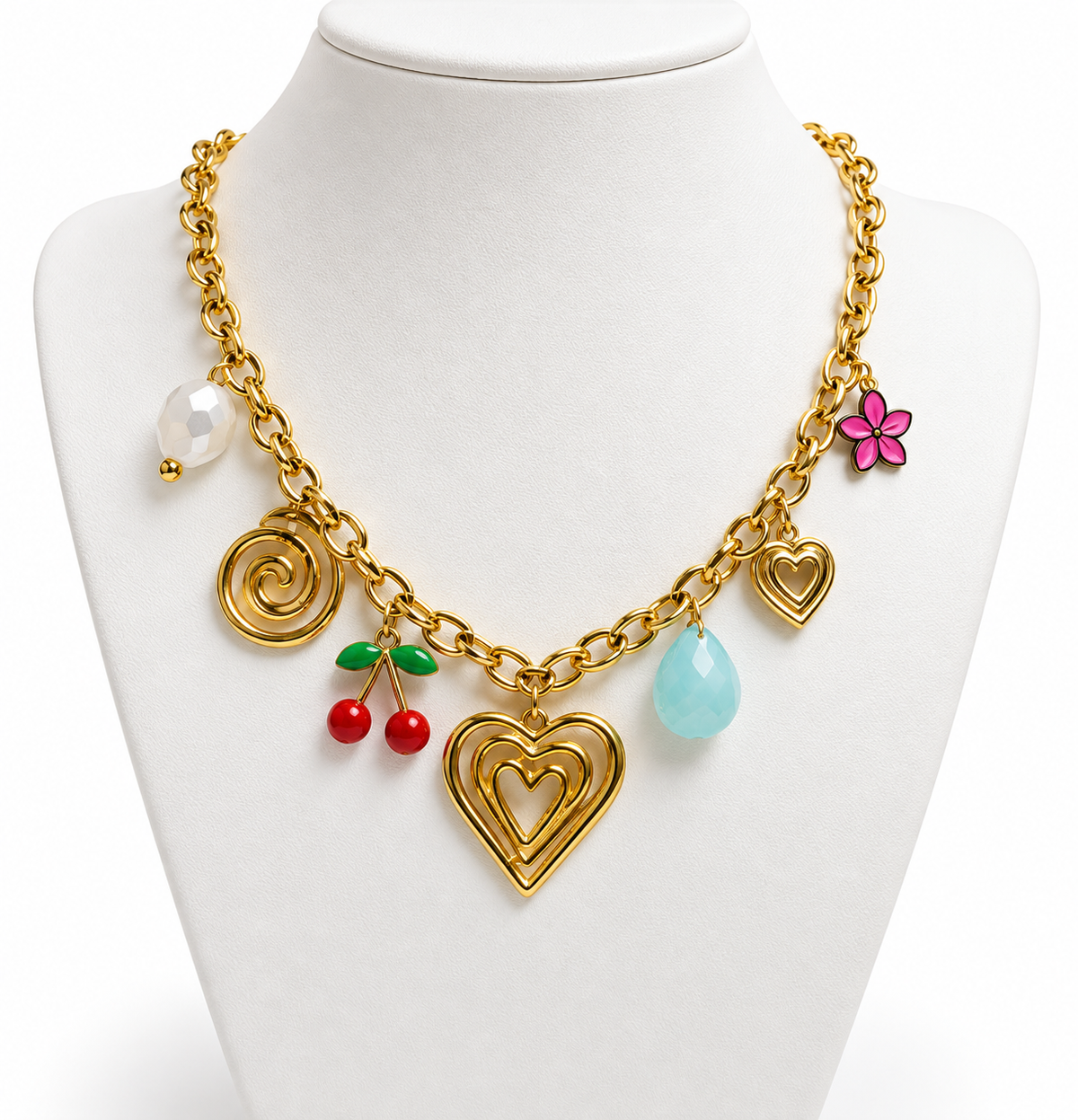 Necklace Multi Charm
