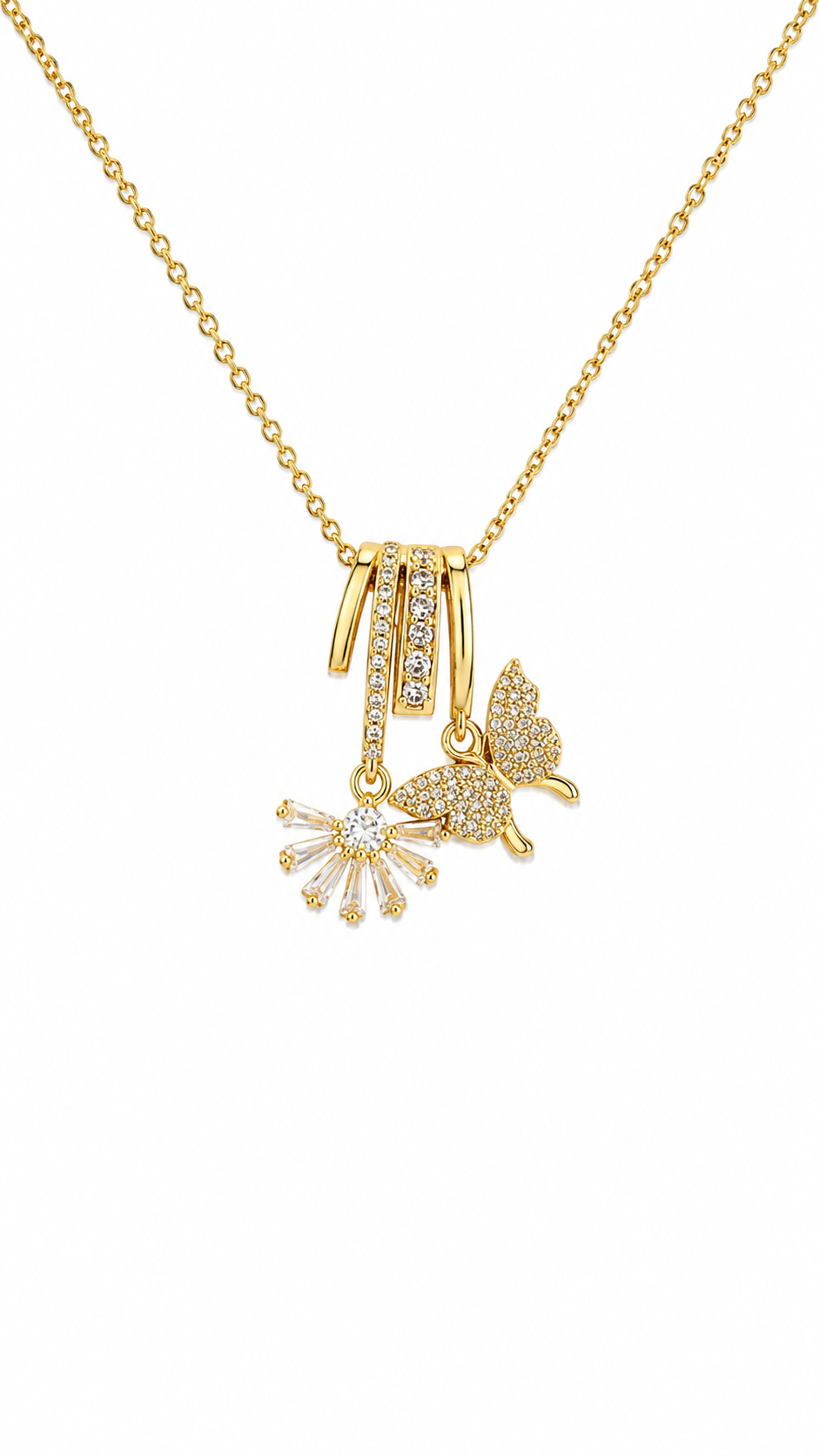 Cadena Charm Doble