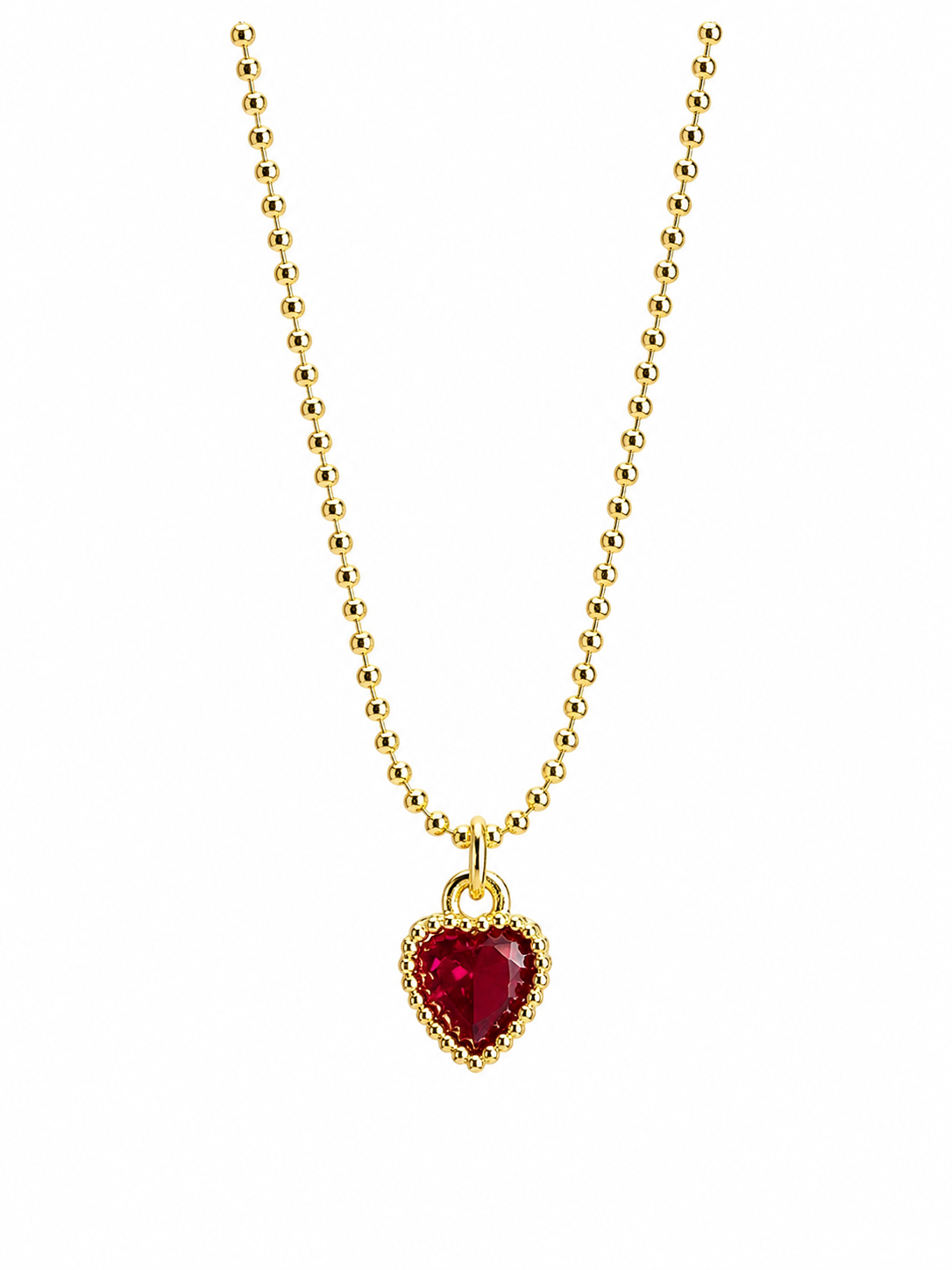 Collar Heart Ruby