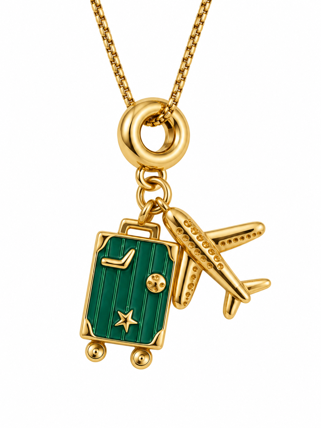 Maleta- Avión Necklace