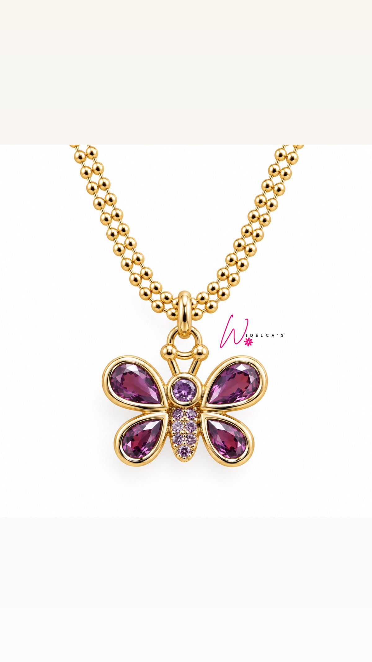 Necklace Butterfly Violeta