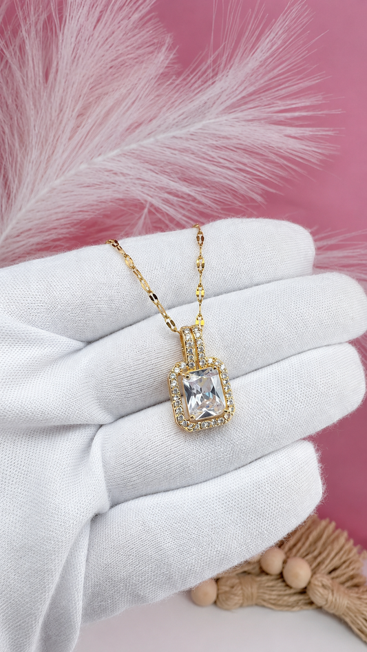Necklace Diamante Clear