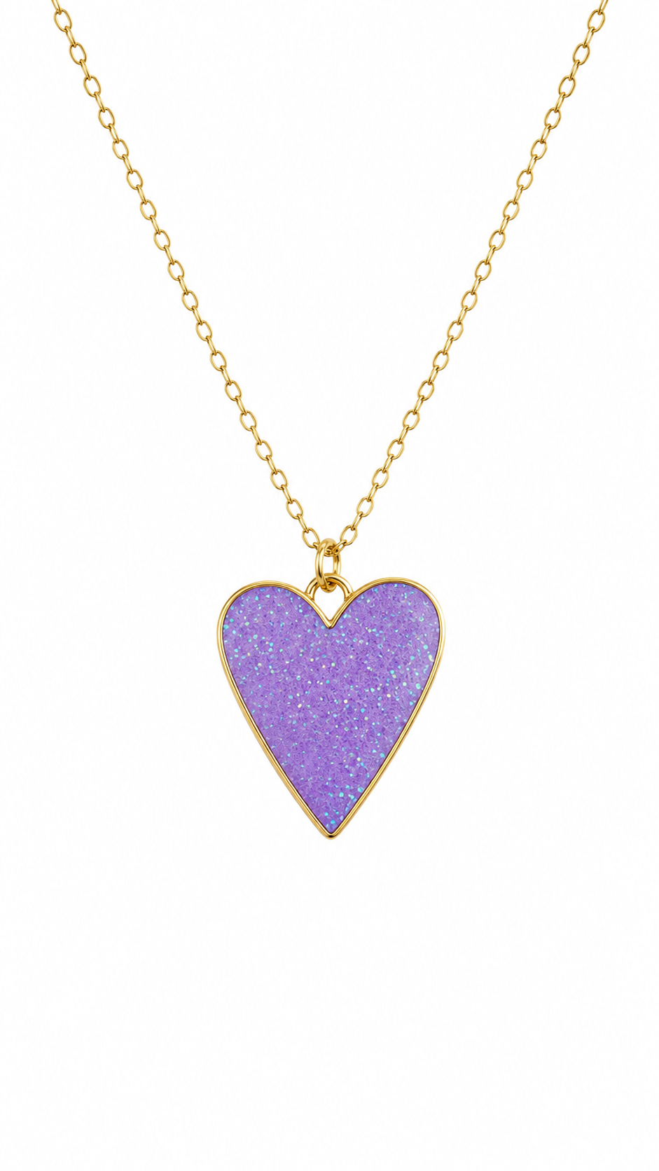 Cadena Corazón Violeta