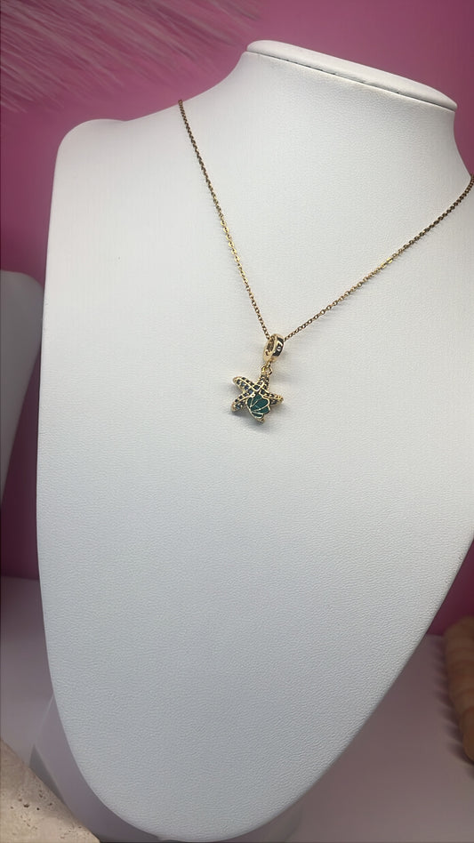 Necklace Estrella Mar Azul