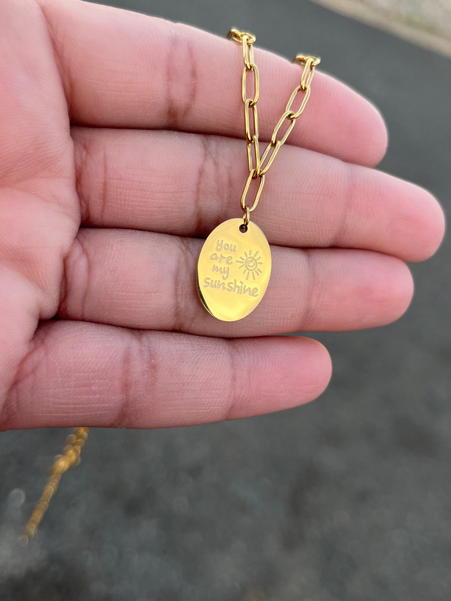 My sunshine necklace