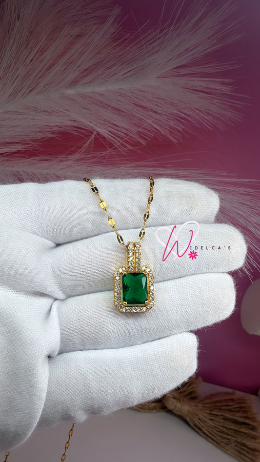 Necklace Diamante Verde