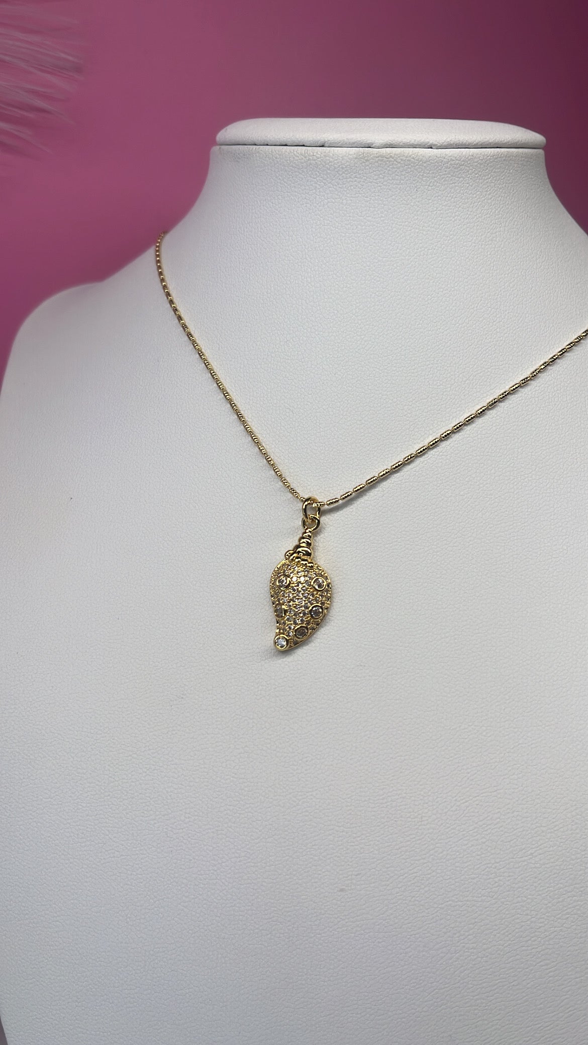 Cadena Caracol Dorado