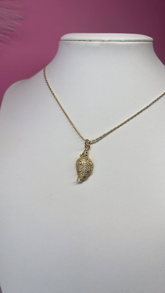 Cadena Caracol Dorado
