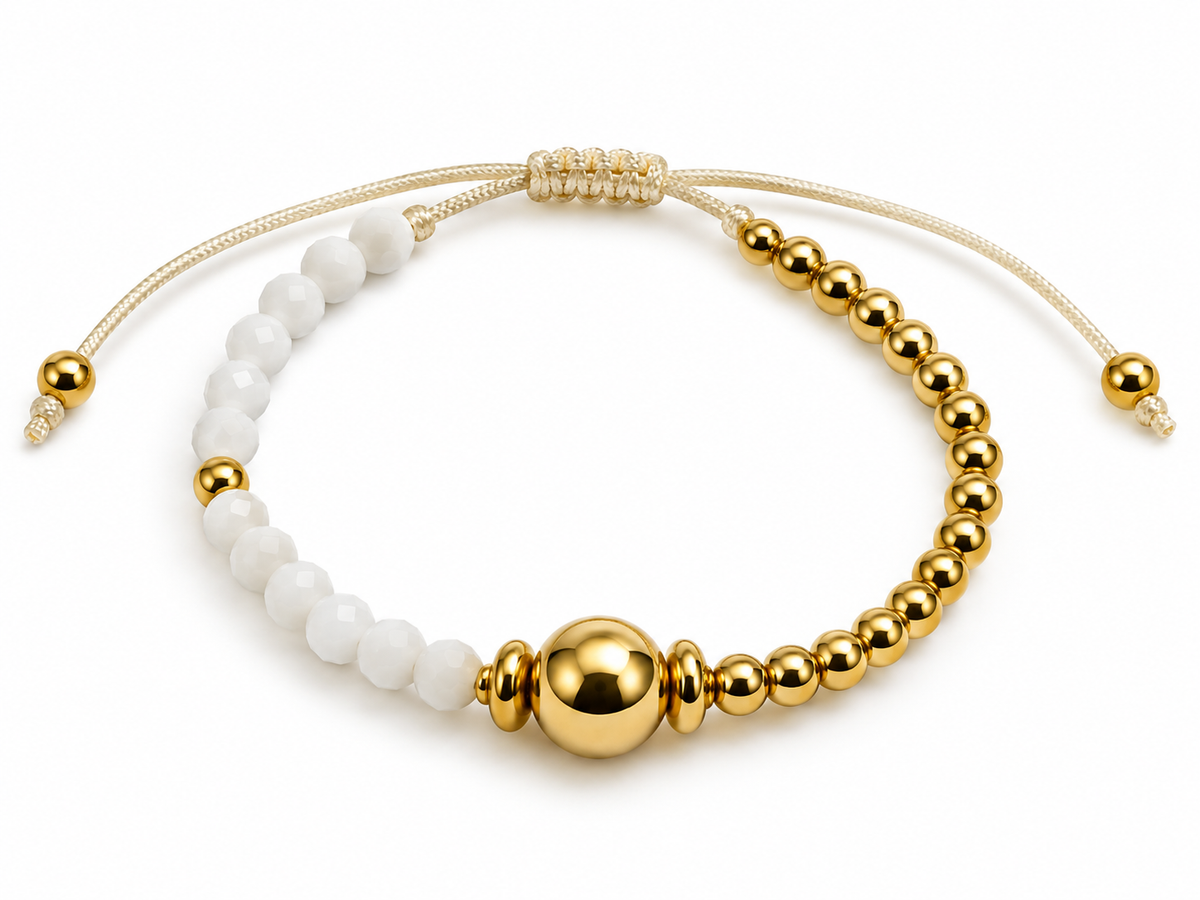 Pulsera Hilo Rose Blanca