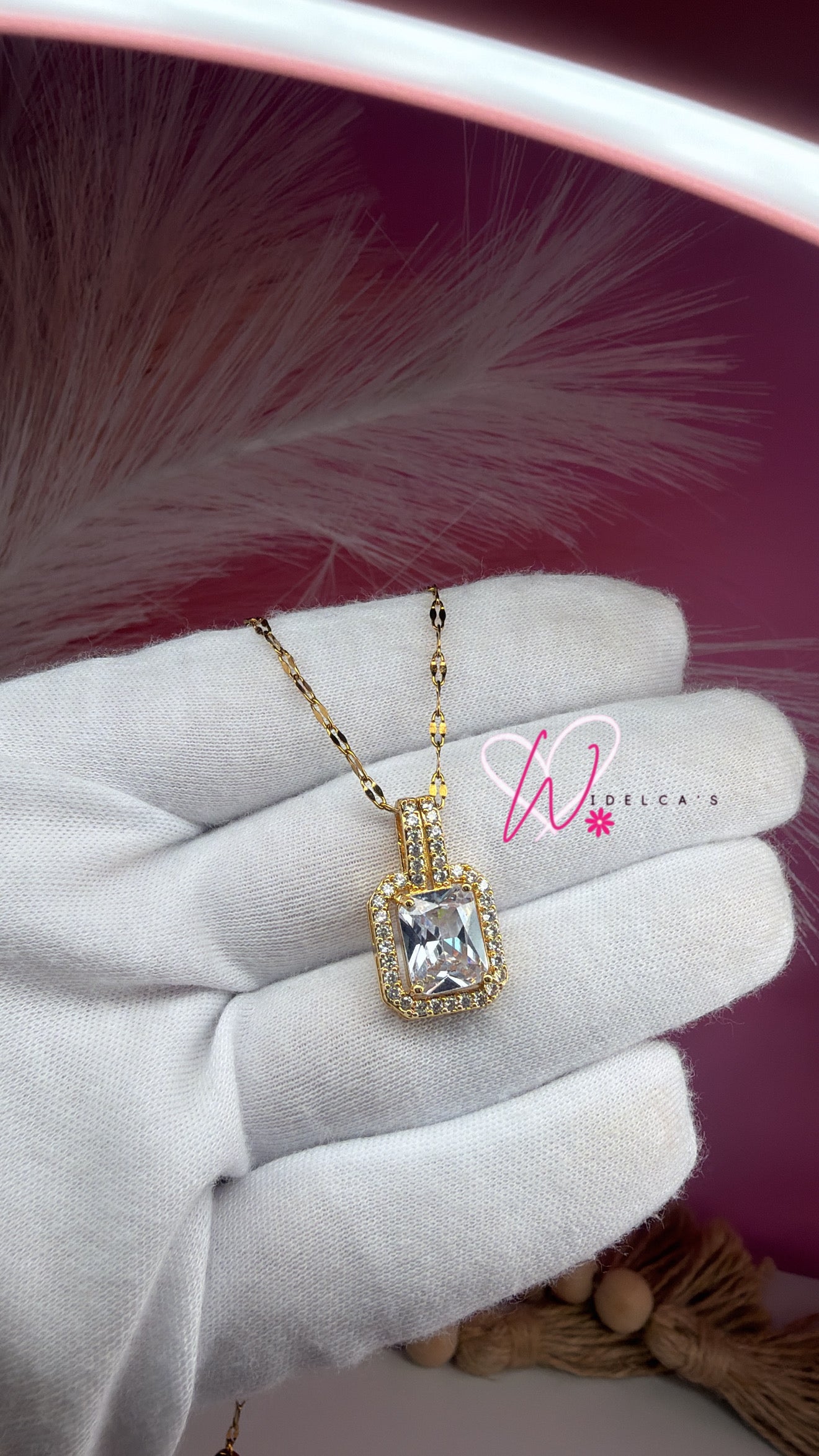 Necklace Diamante Clear