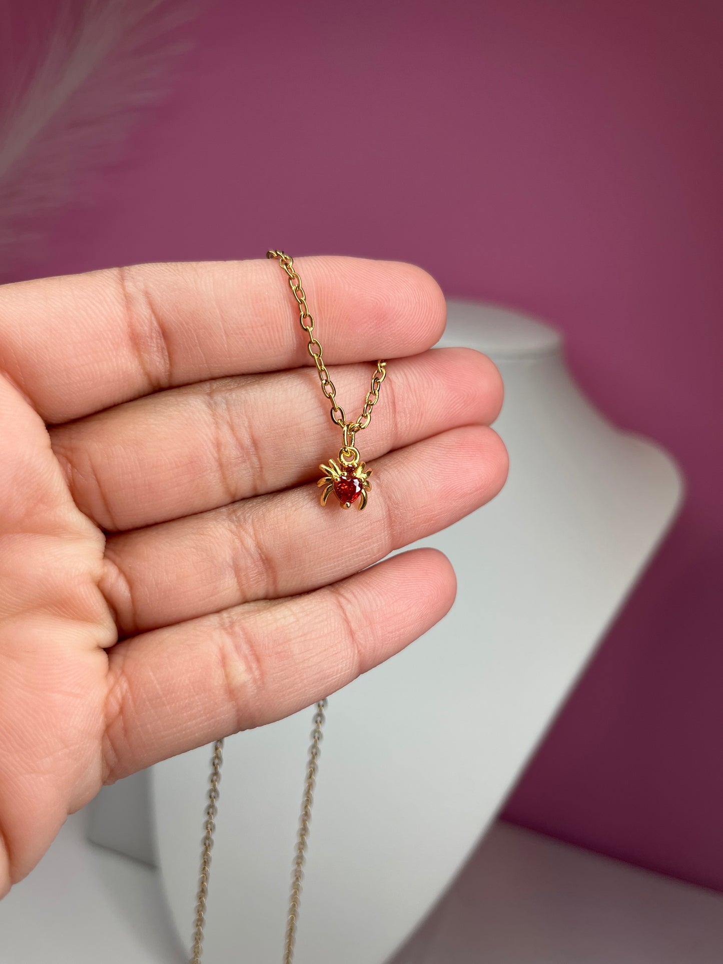 Spider Love Necklace