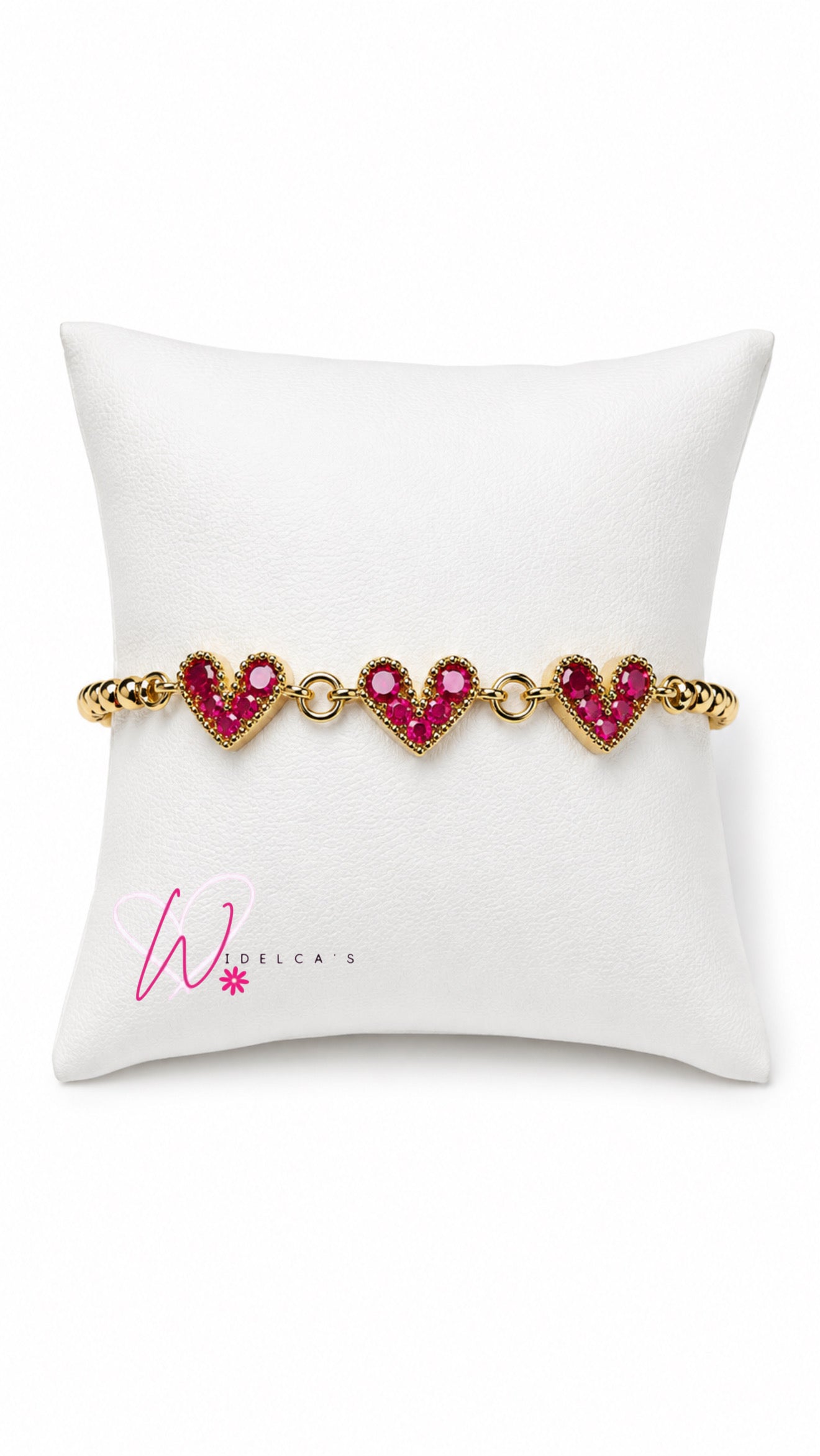 Pulsera Corazón Fusha