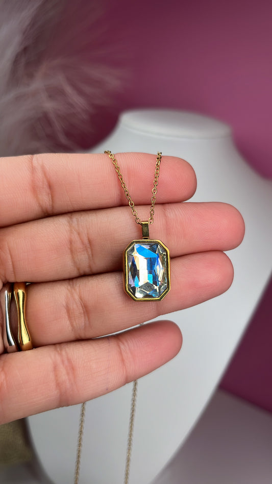 Necklace Zirconia Clear