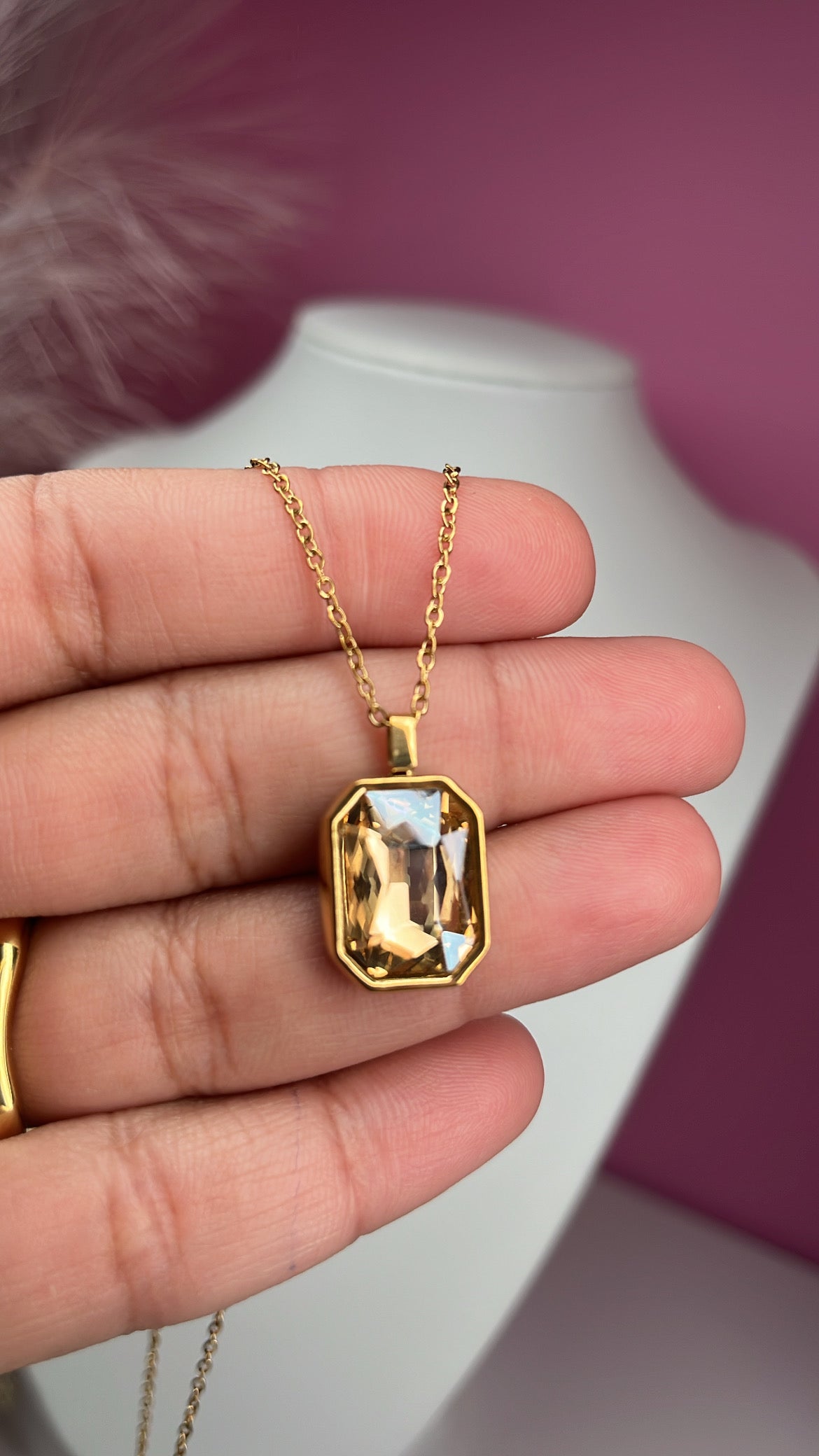 Necklace Zirconia Ámbar