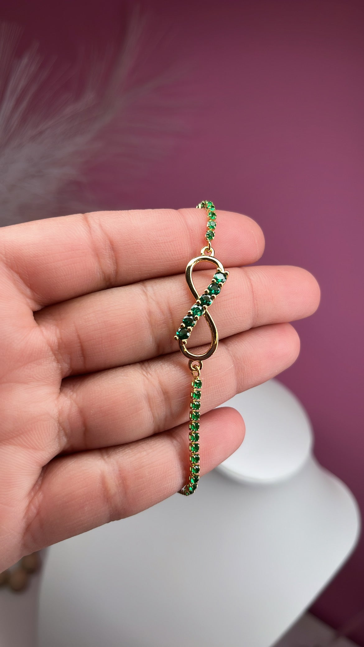Pulsera Infinito Verde
