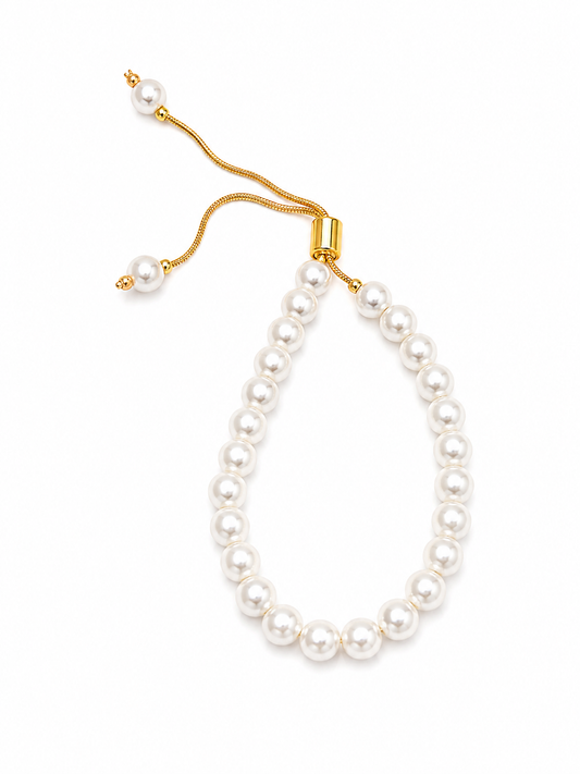 Pulsera perlas ajustable