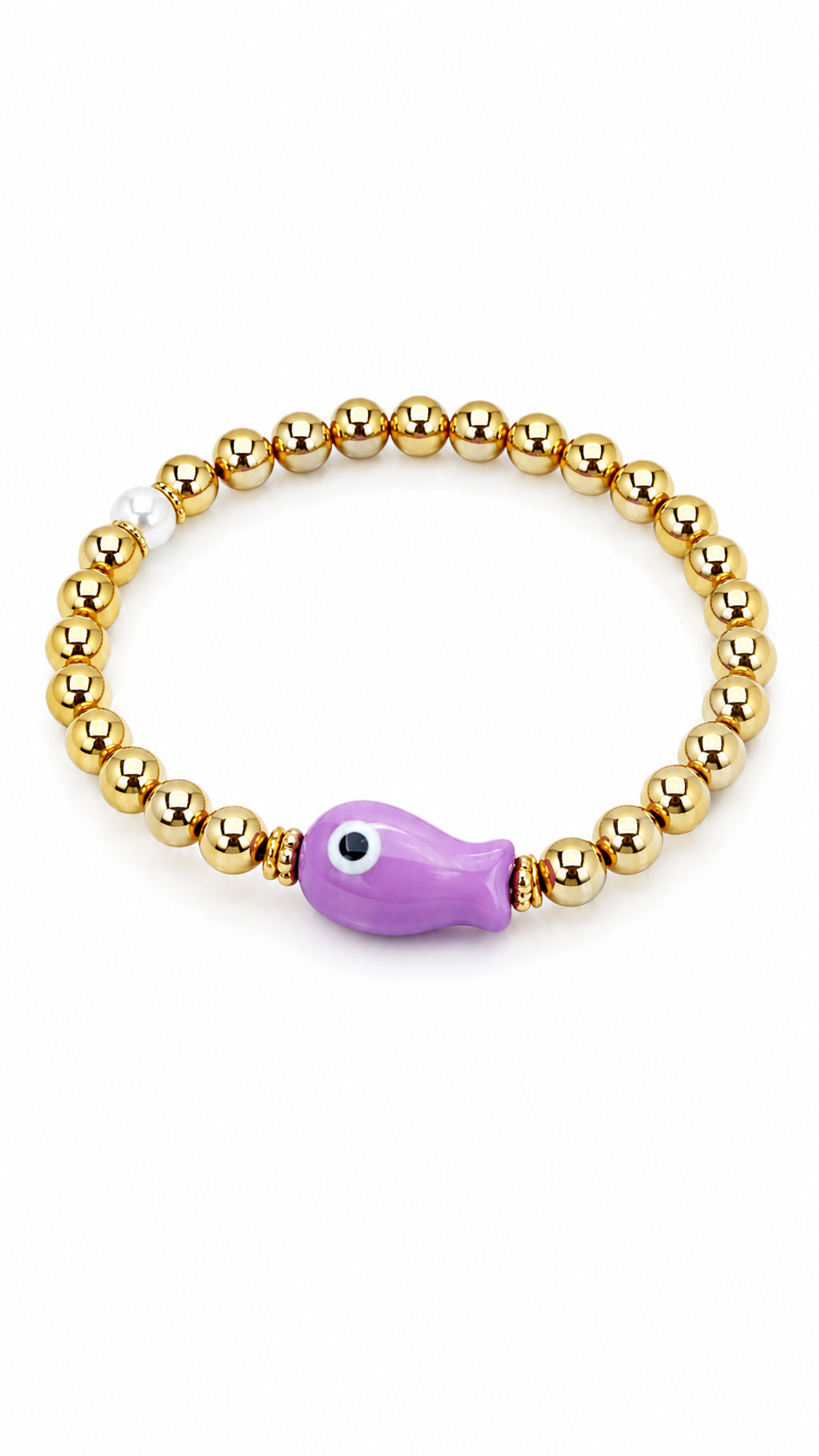 Pulsera elástica Pez Violeta