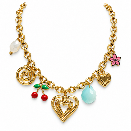 Necklace Multi Charm