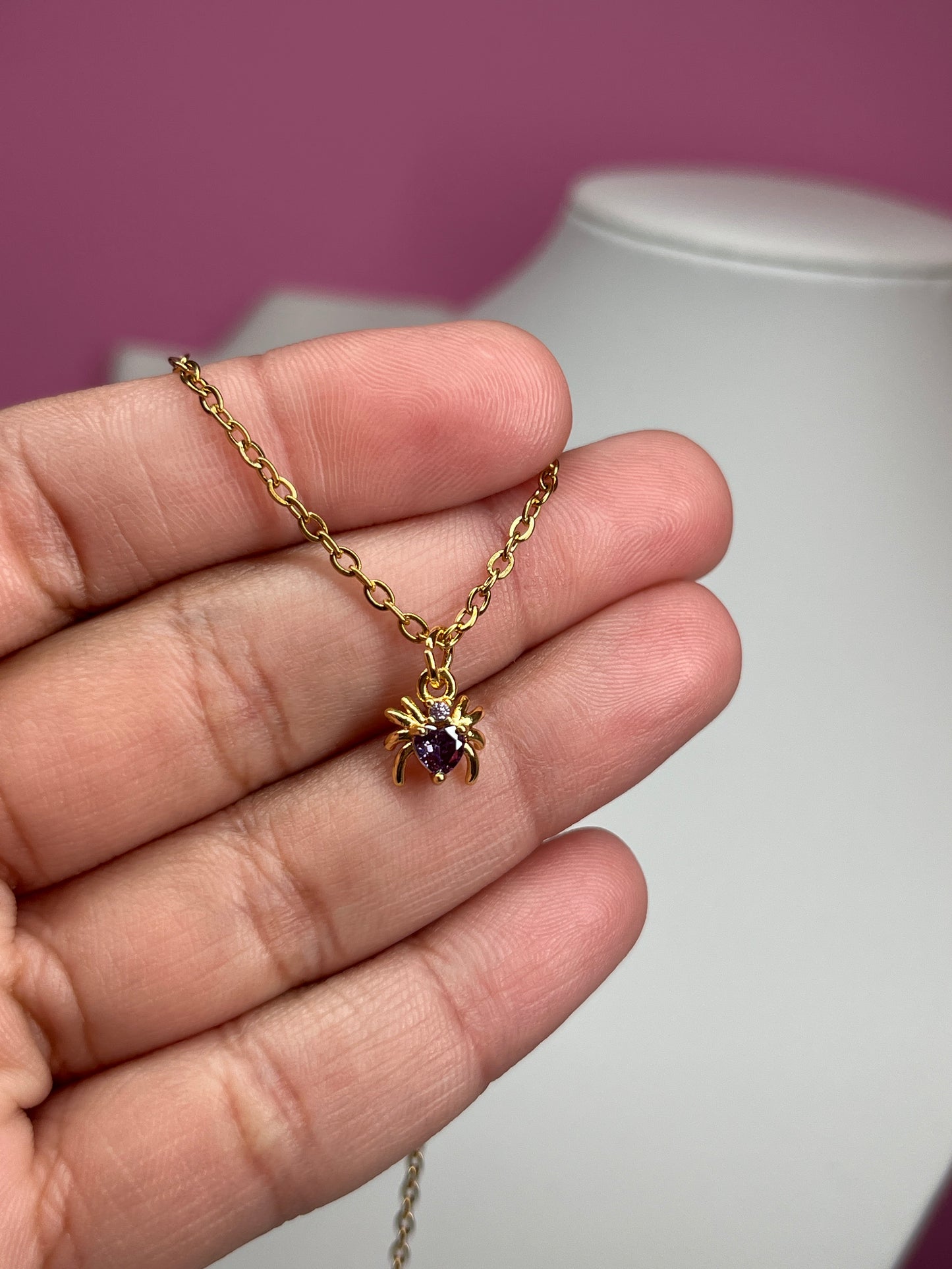 Spider Love Necklace