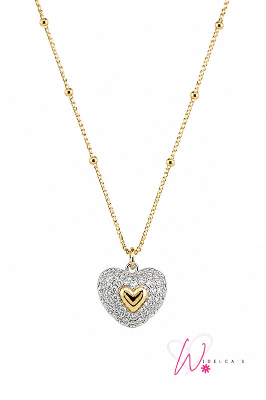 Necklace Silver- Gold- Corazón