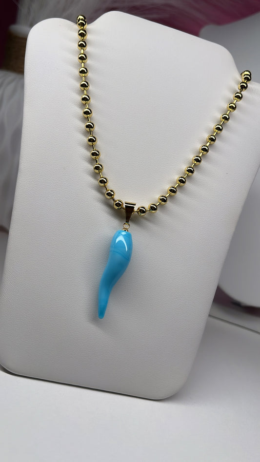 Necklace Picante Baby Blue