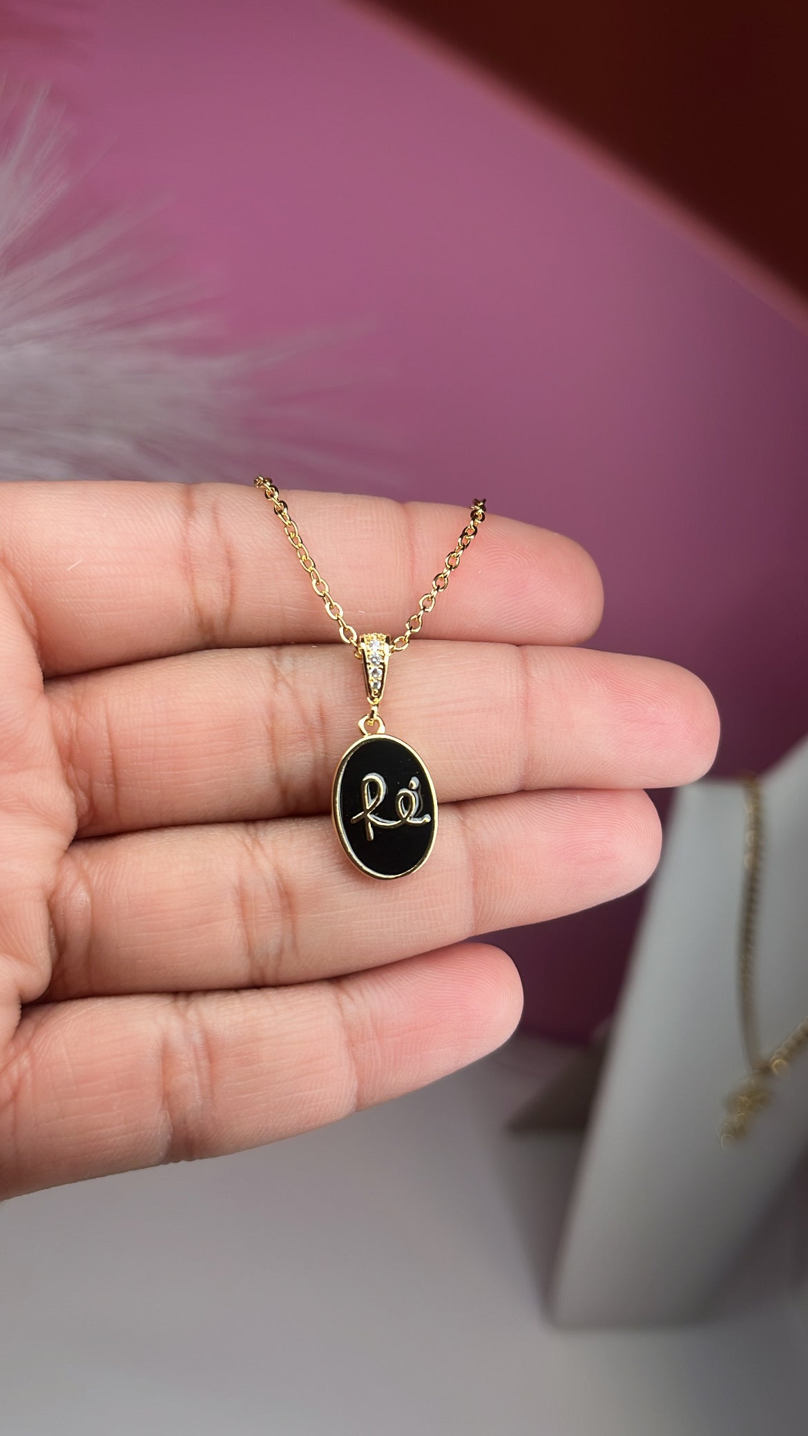 Necklace Cora-Fe-Print