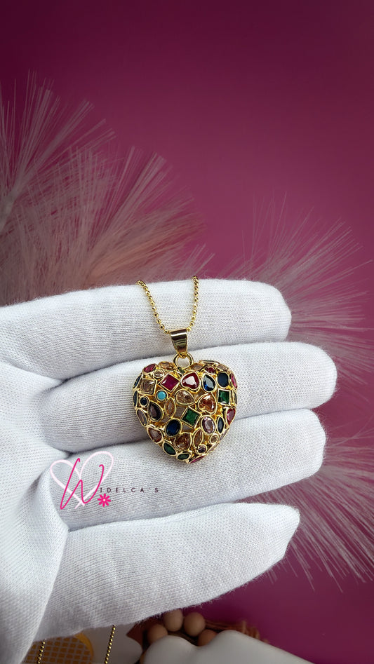 Necklace Corazón Colores