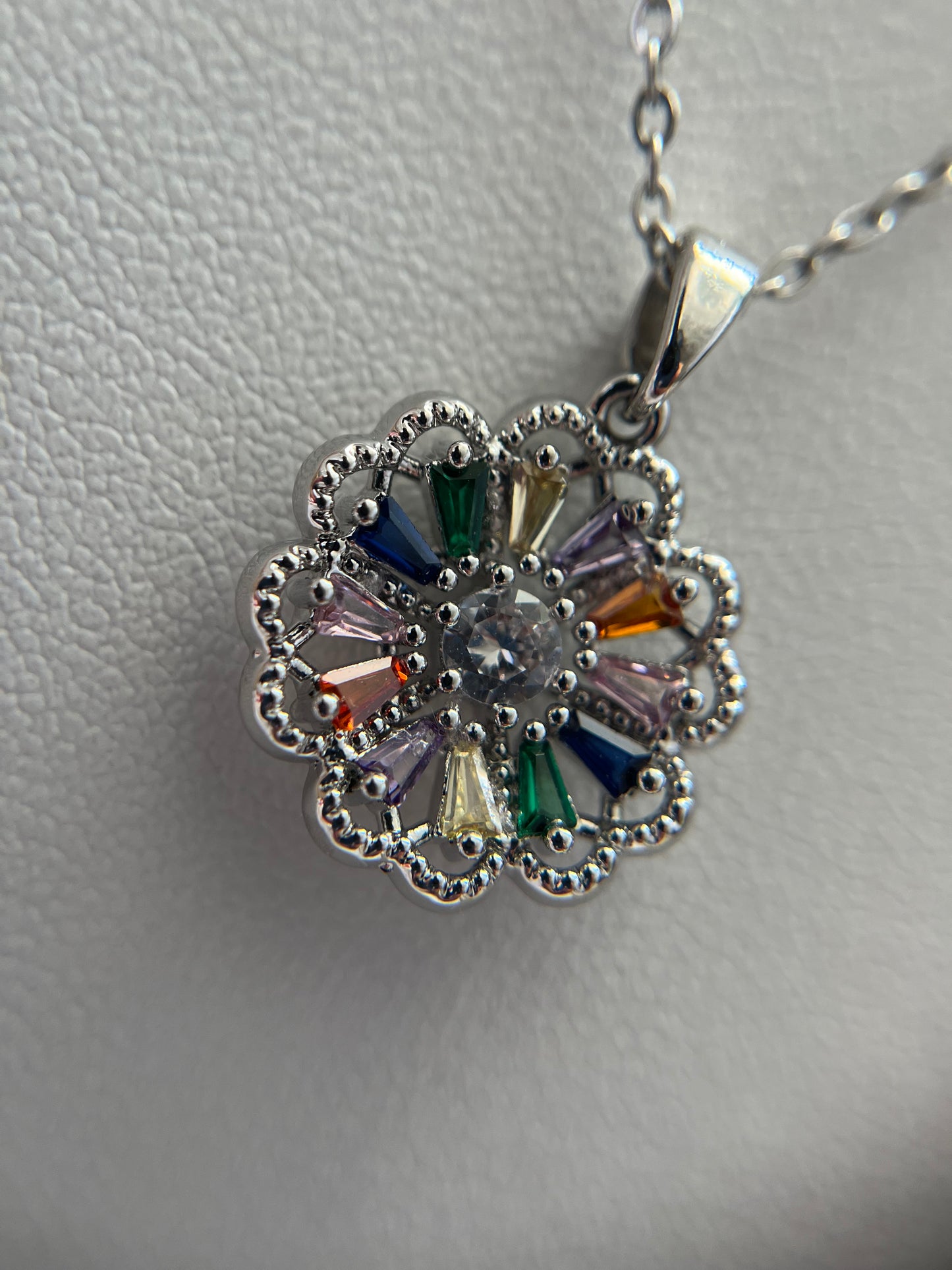 Necklace Flor colores