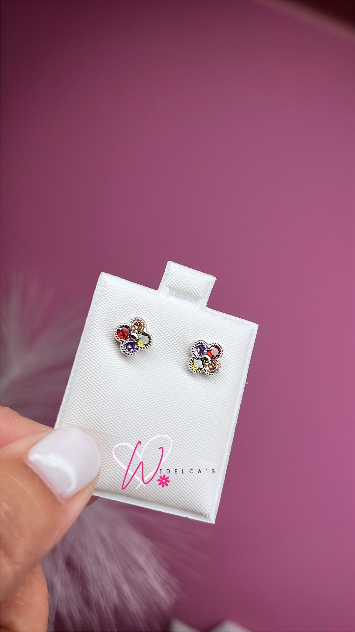 Arete Van Colores Plata