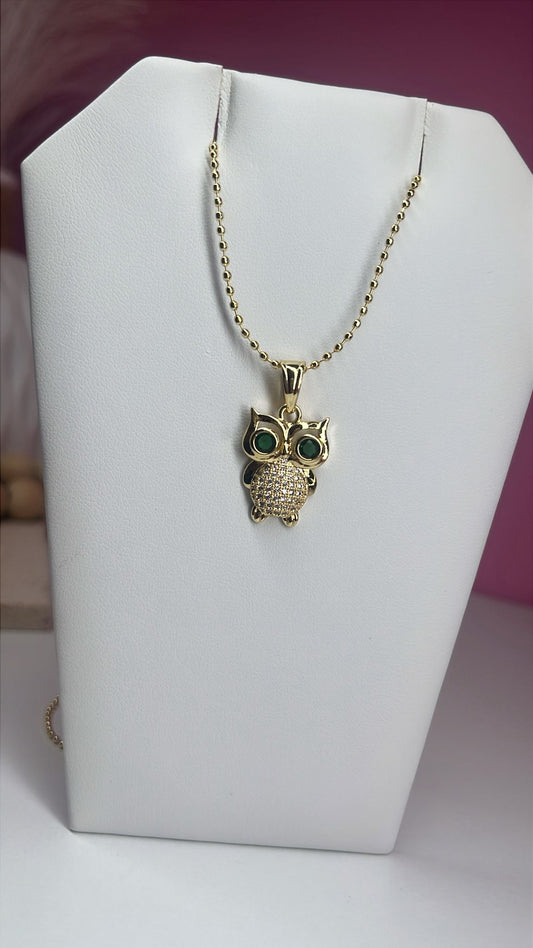 Necklace Búho Dorado