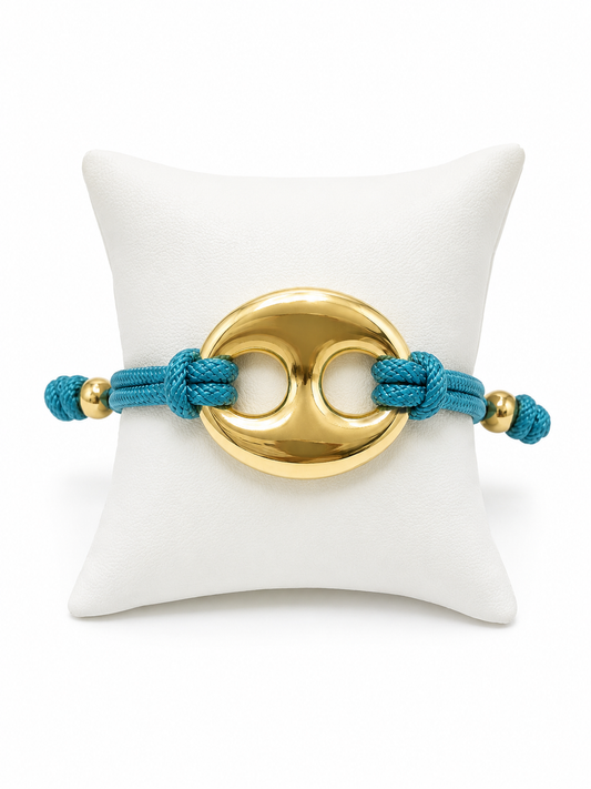 Pulsera GG Soga Azul Doble