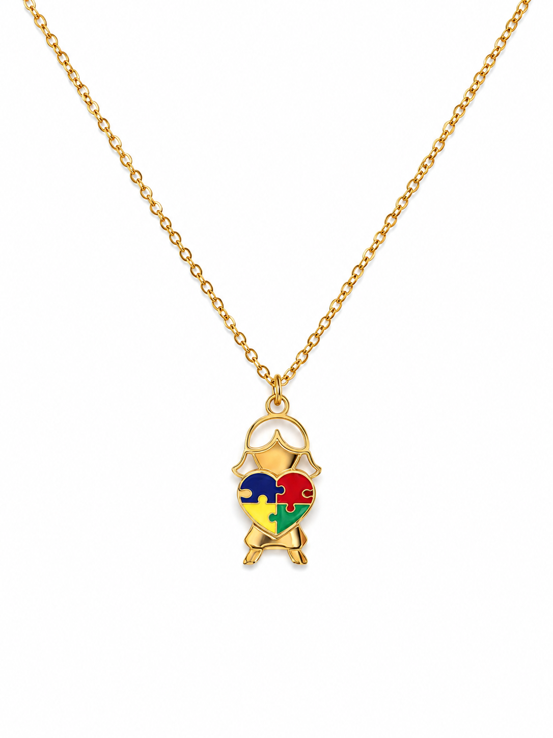 Collar Corazón Puzzle