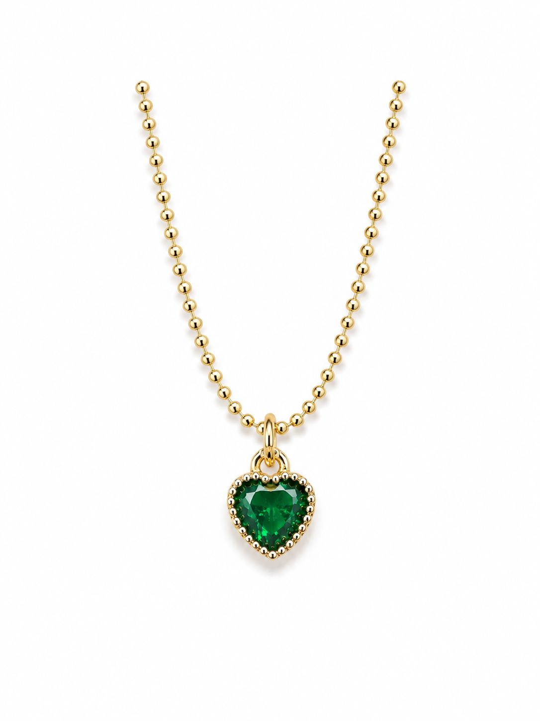 Collar Heart Esmerald