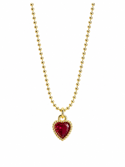 Collar Heart Ruby