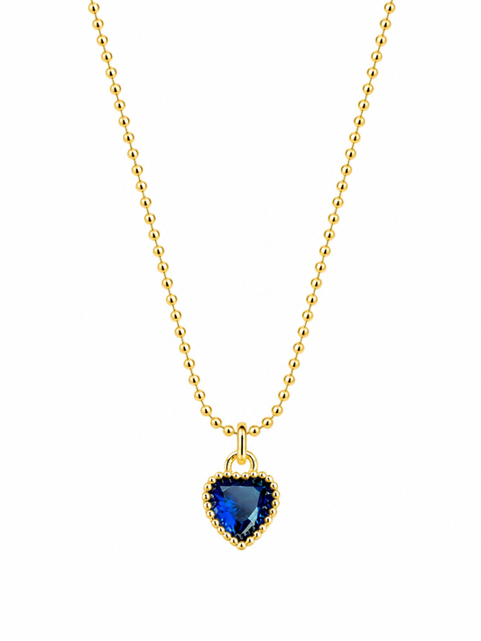 Collar Heart Blue