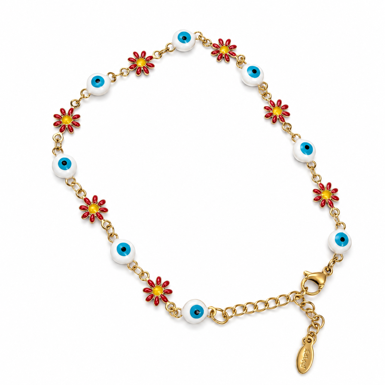 Tobillera turco-Flor