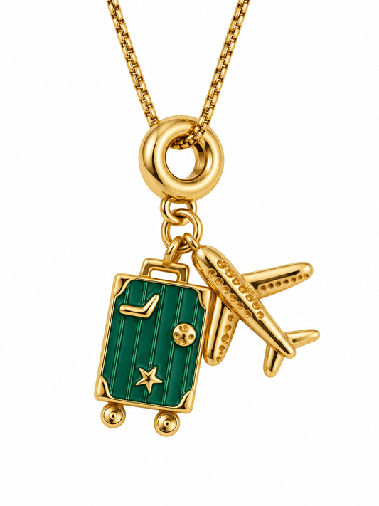 Maleta- Avión Necklace