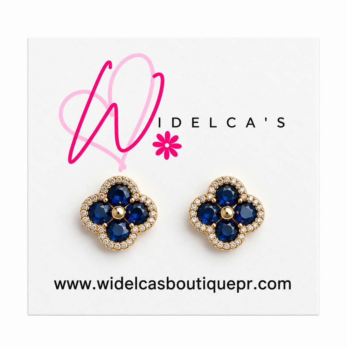 Arete Van azul y oro