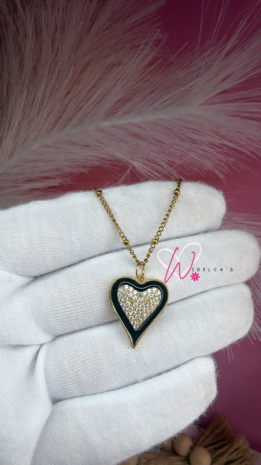 Necklace Corazon Negro