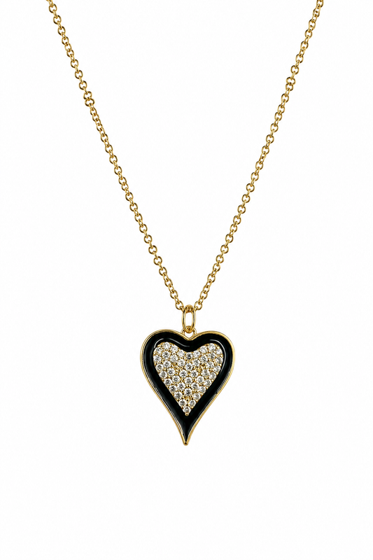 Necklace Corazon Negro